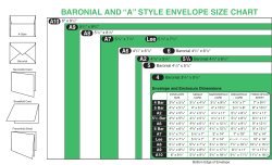 baronial and &ldquo;a&rdquo; style envelope size chart