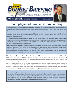 Unemployment Compensation Funding