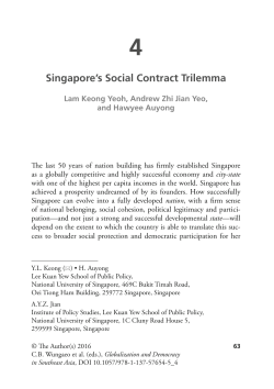 Singapore`s Social Contract Trilemma, Globalization and