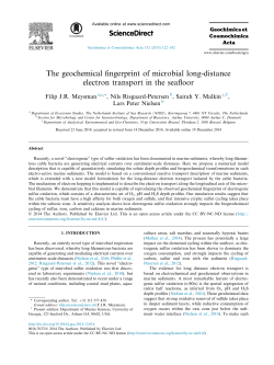 The geochemical fingerprint of microbial long
