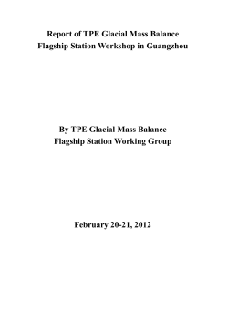 TPE GMBWG Report - Third Pole Environment