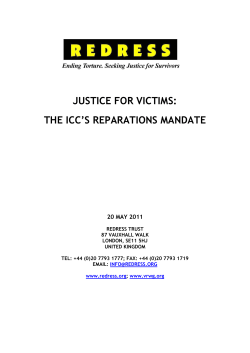 justice for victims: the icc`s reparations mandate