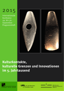 Kulturkontakte, kulturelle Grenzen und Innovationen im 5