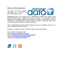 Implication of an Aging Population for City Services