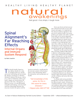 Spinal Alignment`s Far Reaching Effects