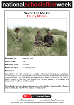 Never Let Me Go Study Notes