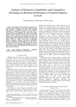 Analysis of Distinctive Capabilities and Competitive