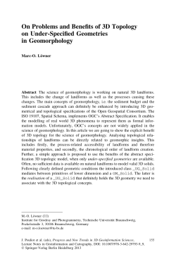 On Problems and Benefits of 3D Topology on Under