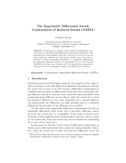 The Improbable Differential Attack