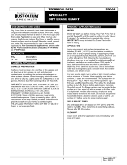 specialty dry erase quart - Rust