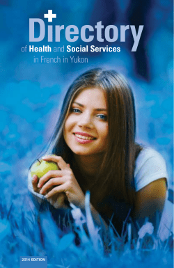 of Health and Social Services in French in Yukon