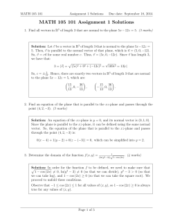 Solutions - UBC Math