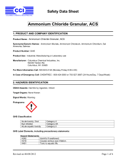 Ammonium Chloride Granular, ACS