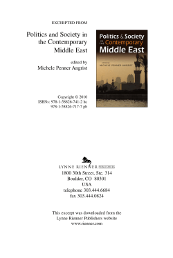 Politics and Society in the Contemporary Middle East