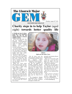 Charity steps in to help Taylor (aged eight) towards