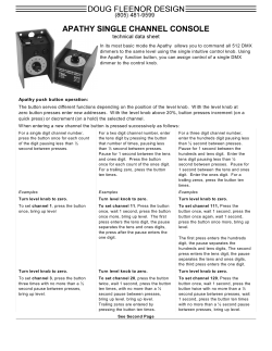 Data Sheet - Doug Fleenor Design