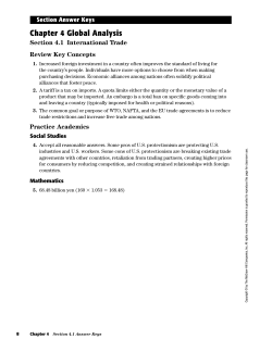 Section 4.1 After You Read Answer Keys