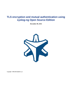 TLS encryption and mutual authentication using syslog-ng