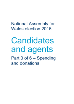 National Assembly for Wales candidates May 2016