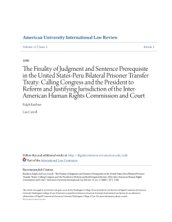 The Finality of Judgment and Sentence Prerequisite in the United