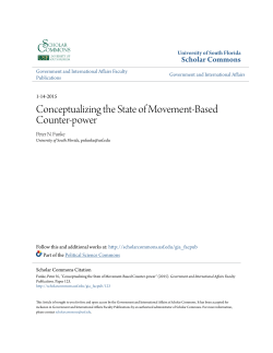 Conceptualizing the State of Movement-Based Counter