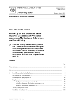 Governing Body MNE