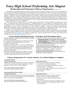 PAM Program Requirements 2016-17