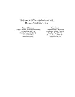 Task Learning Through Imitation and Human