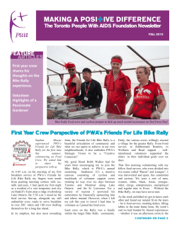 First Year Crew Perspective of PWA`s Friends For Life Bike Rally