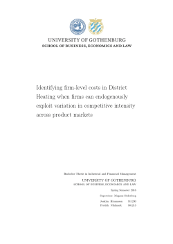 Identifying firm-level costs in District Heating when firms