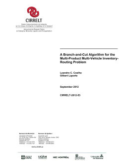A Branch-and-Cut Algorithm for the Multi-Product Multi