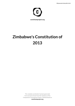 Constitution of Zimbabwe