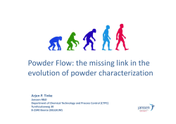 Powder Flow: the missing link in the evolution of