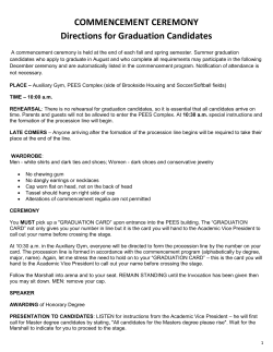 Commencement Details