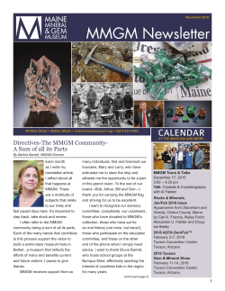 November Newsletter 2015