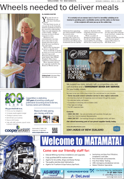 Meals on Wheels - Pohlen Hospital