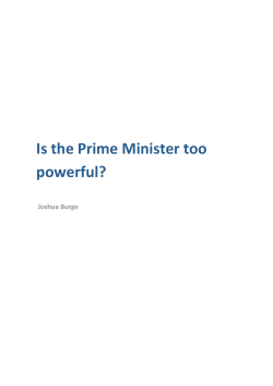 Is the Prime Minister too powerful?