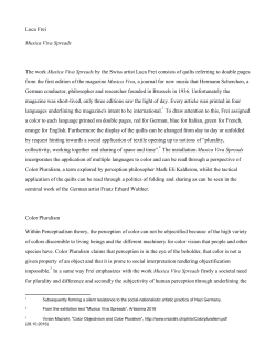 Luca Frei Musica Viva Spreads The work ​Musica Viva Spreads