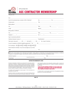 Contractor Membership Application
