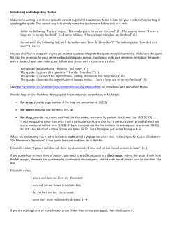 Introducing and Integrating Quotes In academic writing, a sentence