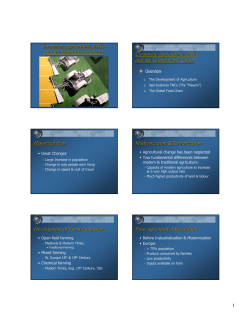 Corporate Agriculture: TNCs and the Global Food Chain