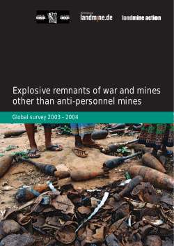 Explosive remnants of war and mines other than anti