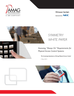 Physical Access Control Systems