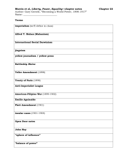Murrin et al, Liberty, Power, Equality&mdash;chapter notes Chapter 22