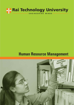 Human Resource Management - Department of Higher Education