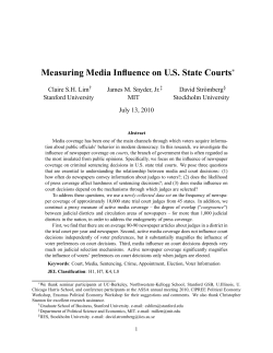 Measuring Media Influence on US State Courts