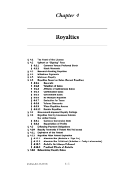Royalties