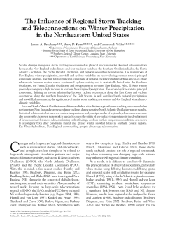 The Influence of Regional Storm Tracking and Teleconnections on