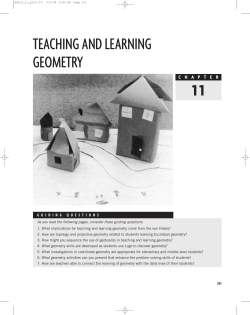 teaching and learning geometry