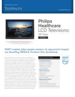 Philips Healthcare LCD Televisions